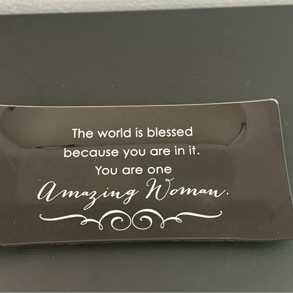 Black Inspirational Tray